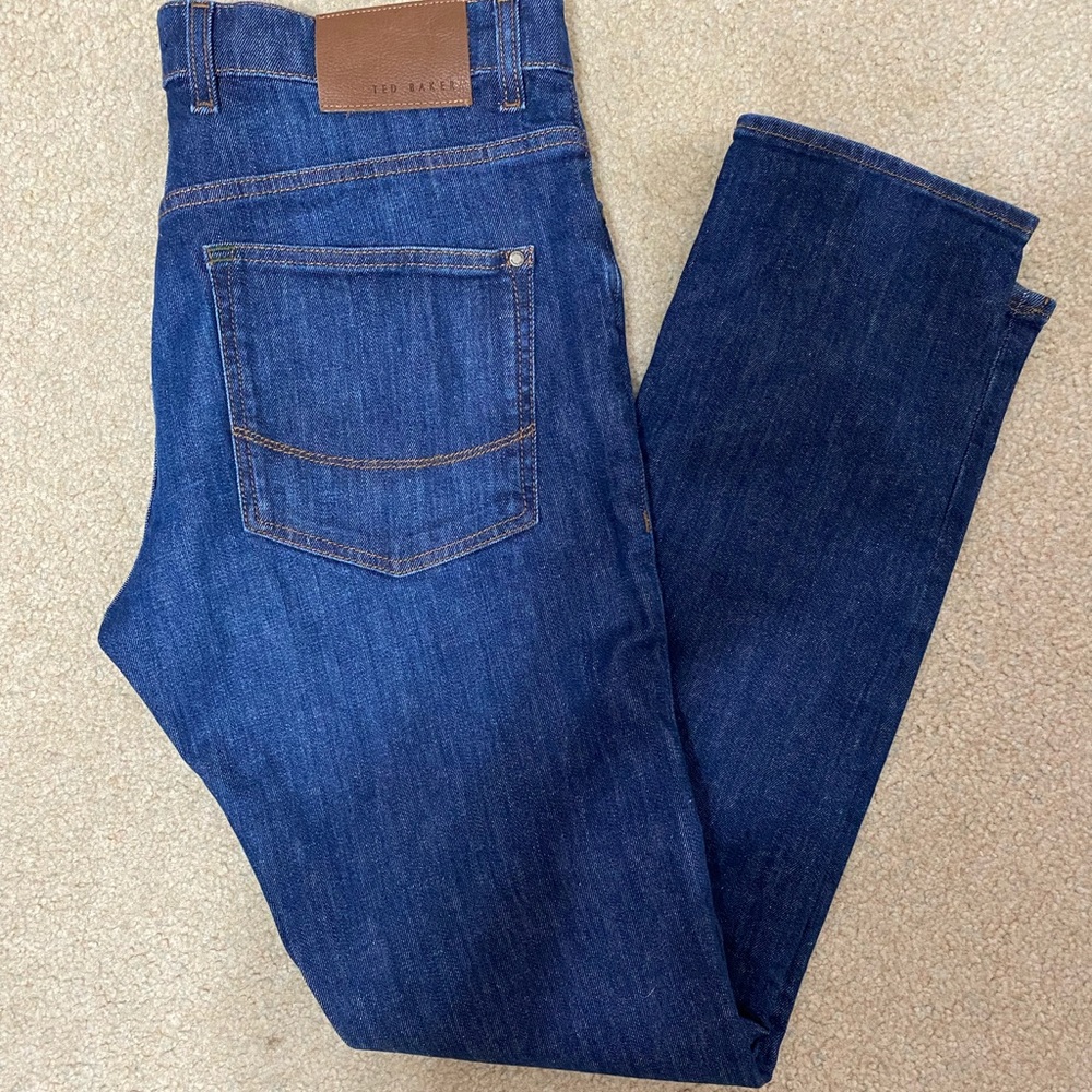 Men’s Ted Baker Straight Button Fly Jeans